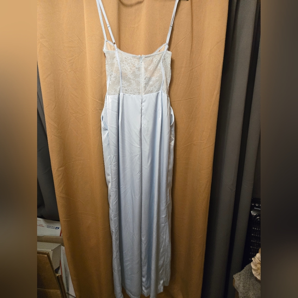 Anthropologie Katie May size large light blue Tink Lace Jumpsuit - Picture 5 of 6